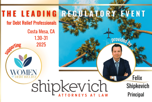 Leading Regulatory Event for Debt Relief Professionals